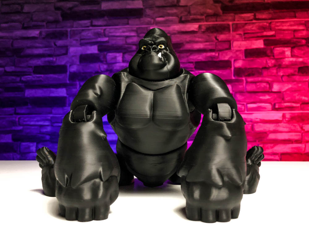 3D Print Articulated Gorilla STL for download