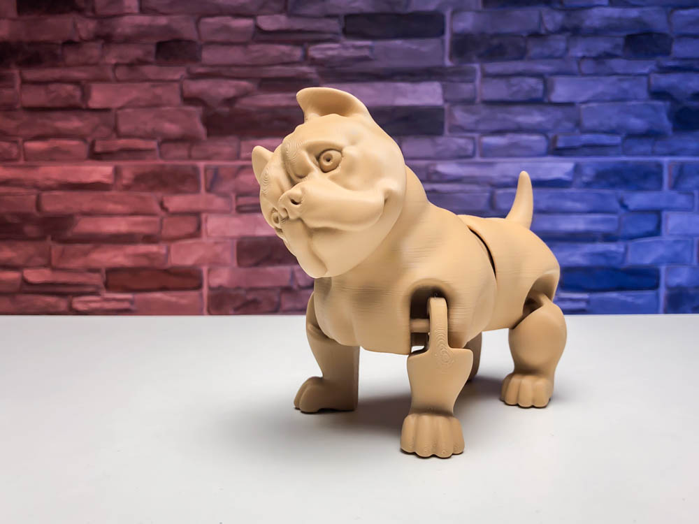 3D Print Bulldog Articulated Dog