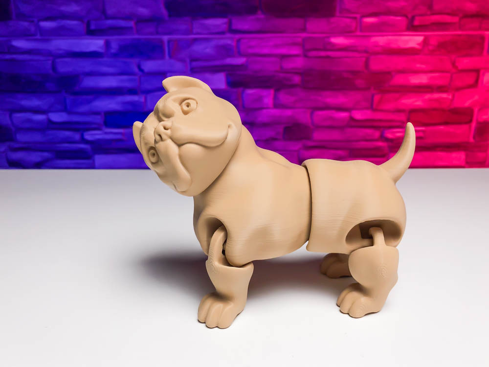 3D Print Bulldog Articulated Dog