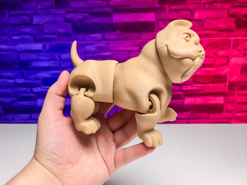 3D Print Bulldog Articulated Dog