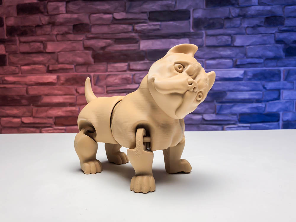 3D Print Bulldog Articulated Dog