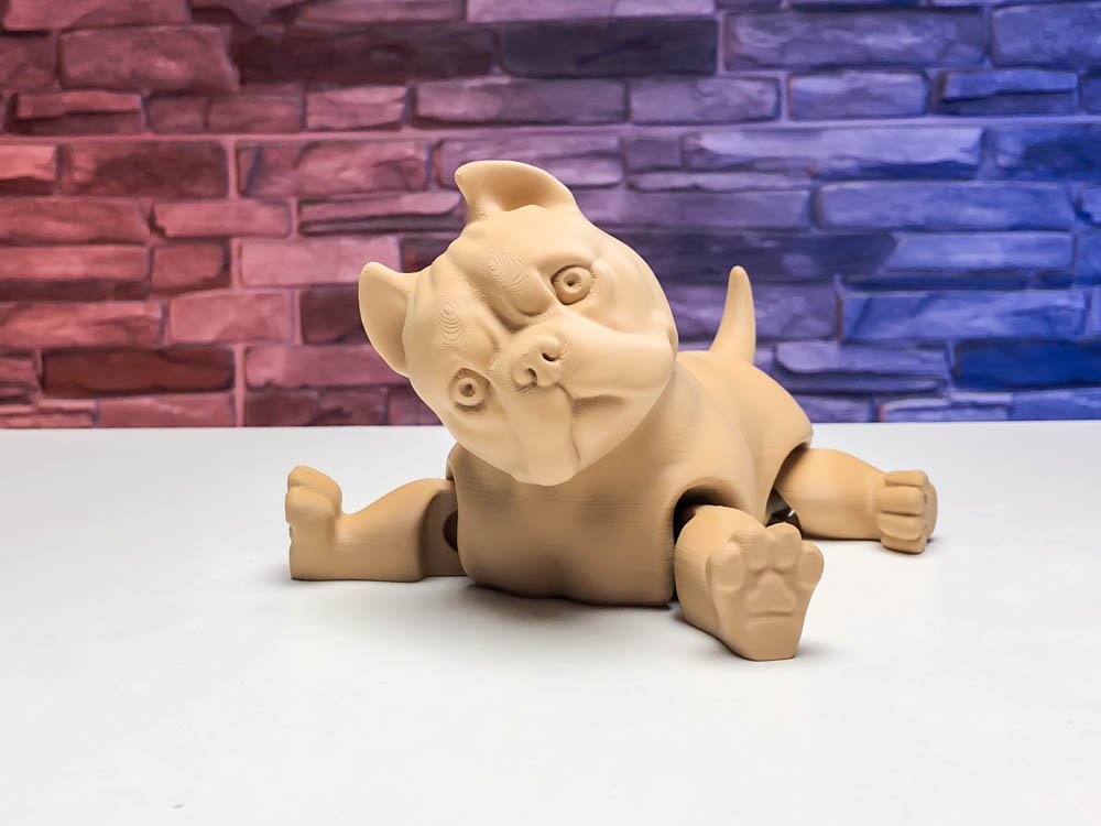 3D Print Bulldog Articulated Dog STL for download