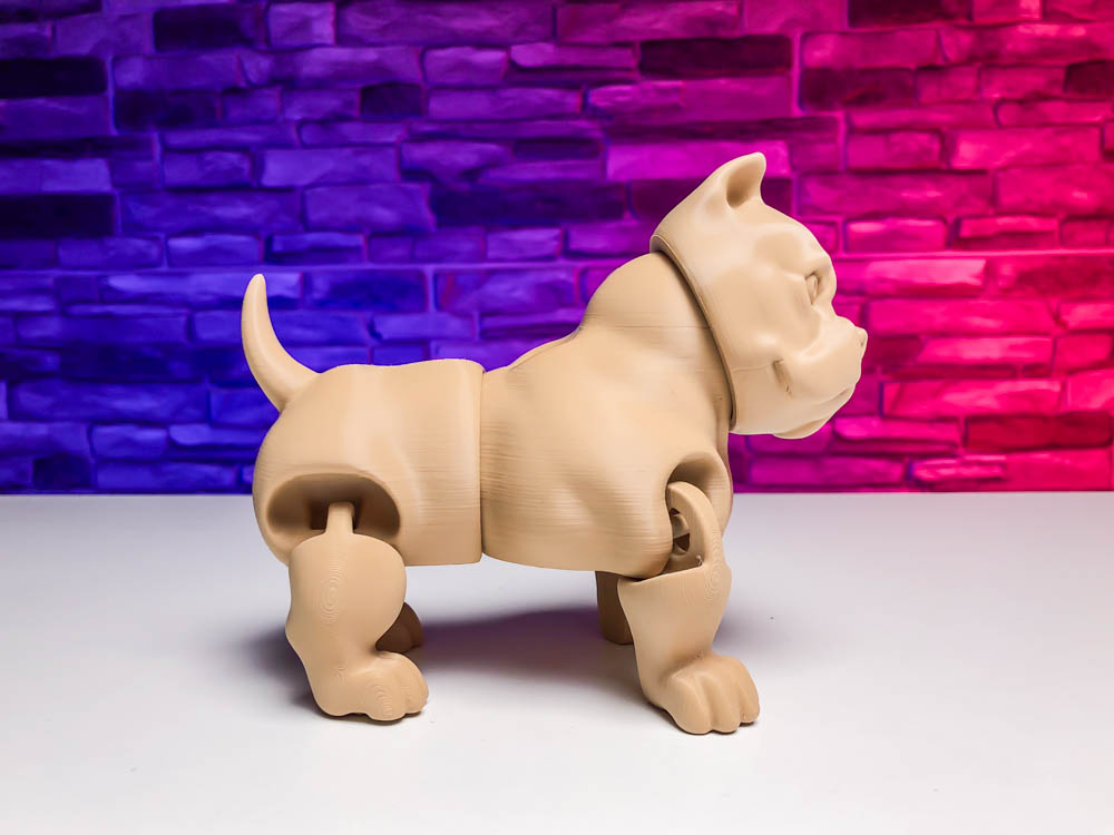 3D Print Bulldog Articulated Dog