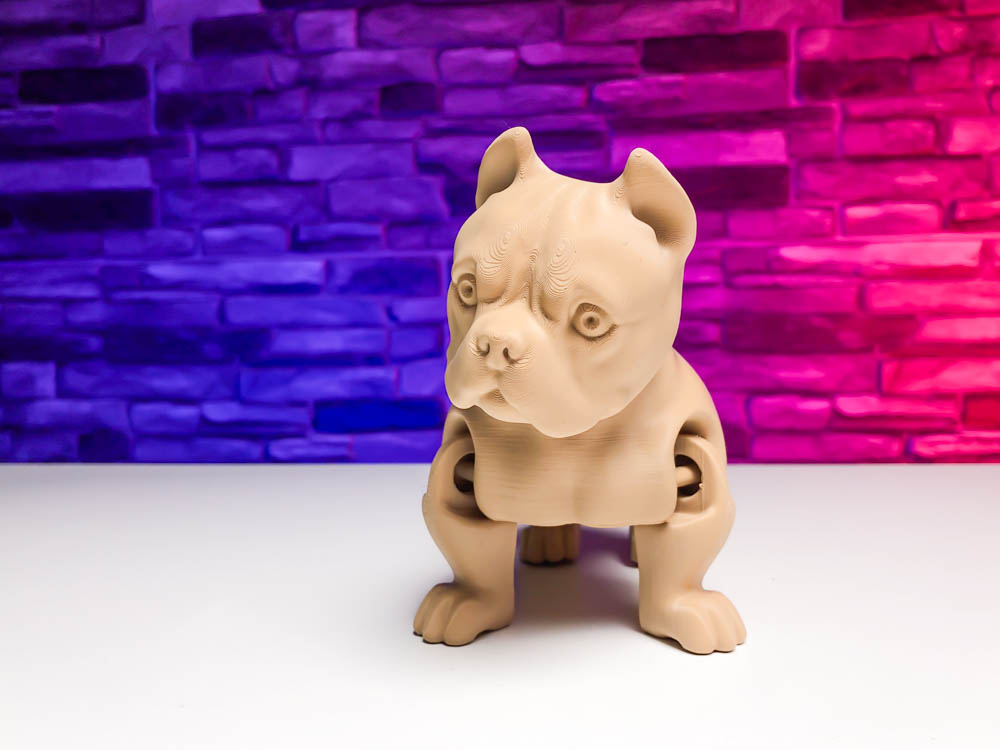 3D Print Bulldog Articulated Dog STL for download