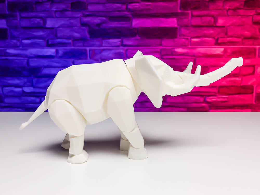 3D Print Articulated Elephant STL for download