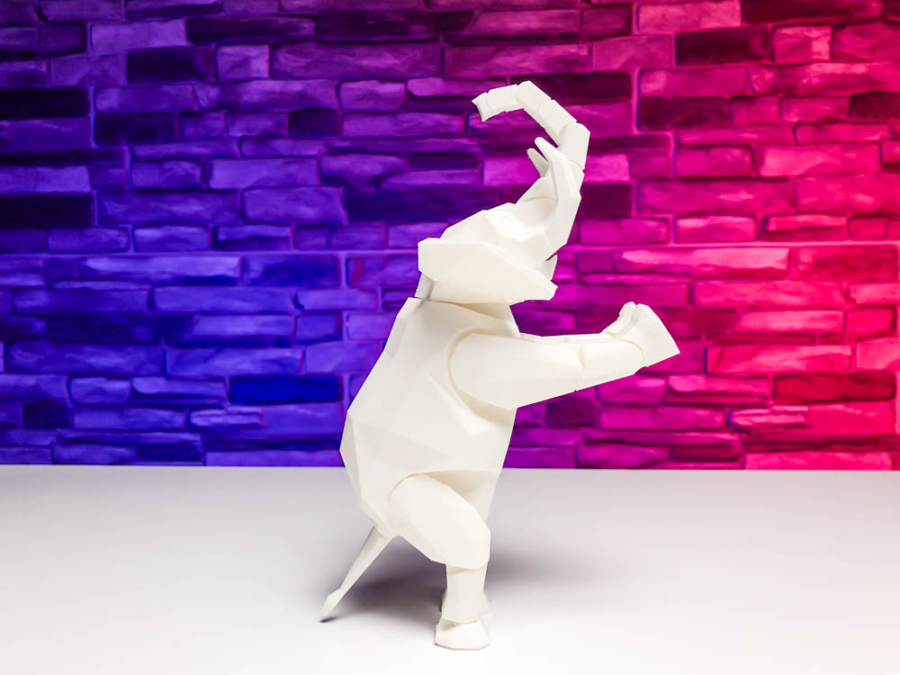 3D Print Articulated Elephant STL for download