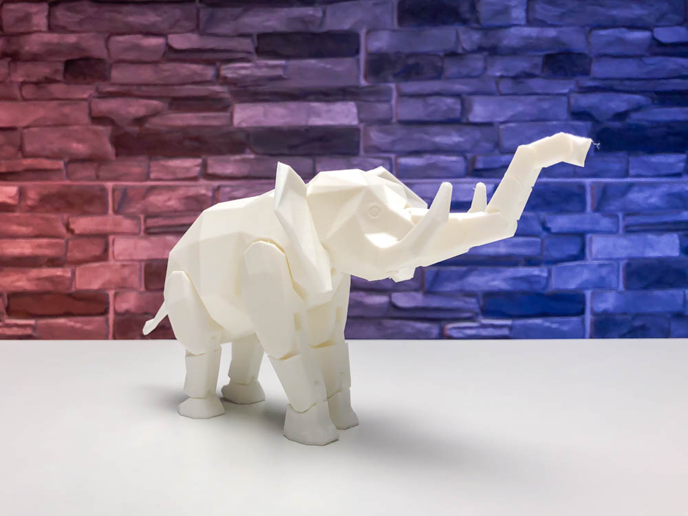 3D Print Articulated Elephant STL for download