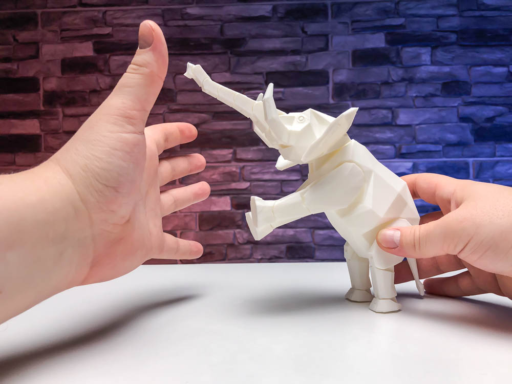 3D Print Articulated Elephant STL for download