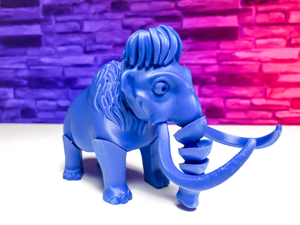 3D Print Elephant - Articulated Mammoth from Ice Age STL for download