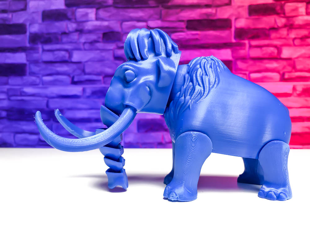 3D Print Elephant - Articulated Mammoth from Ice Age STL for download