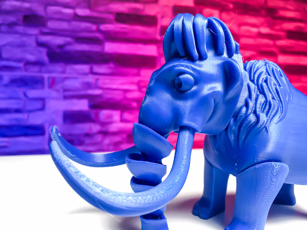 3D Print Elephant - Articulated Mammoth from Ice Age STL for download