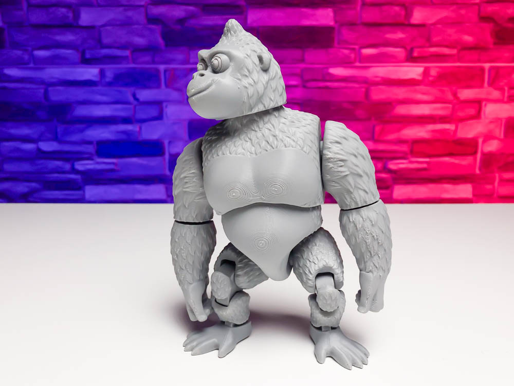 3D Print Monkey - Articulated Gorilla STL for download