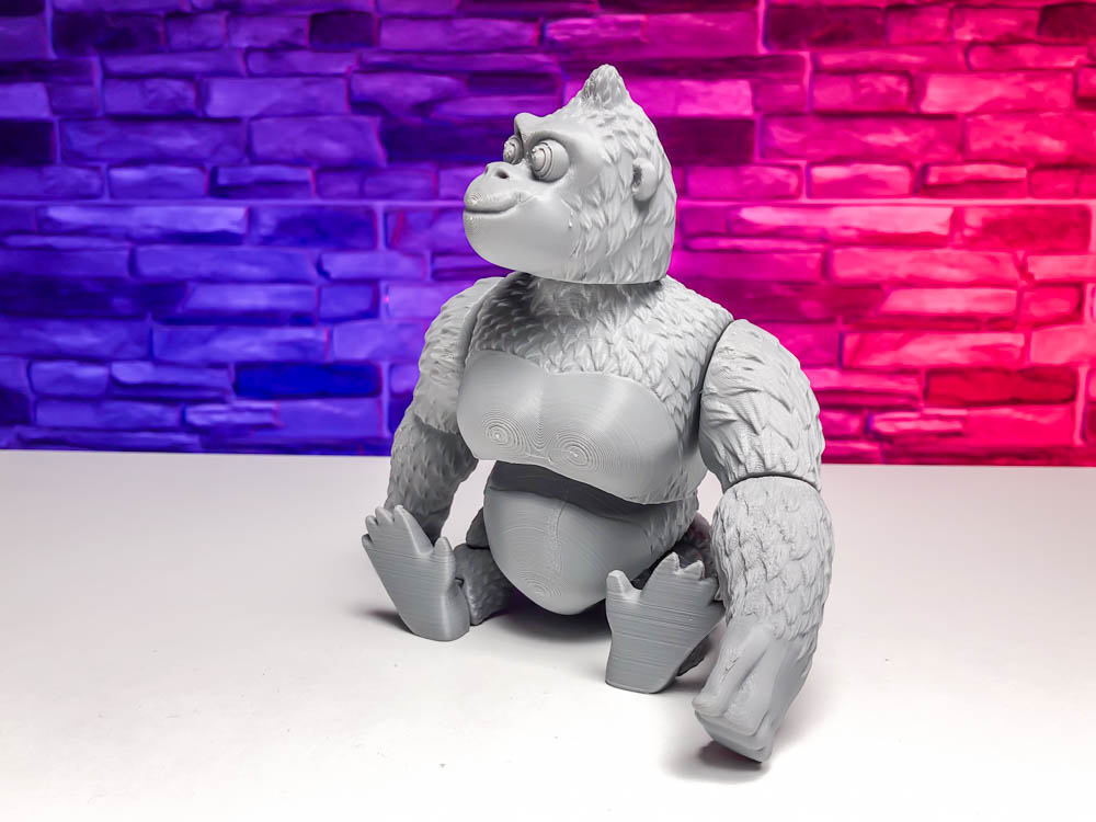 3D Print Monkey - Articulated Gorilla STL for download