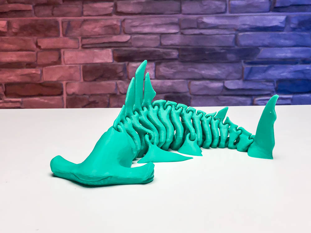 3D Print Shark - Articulated Hammerhead Shark STL for download