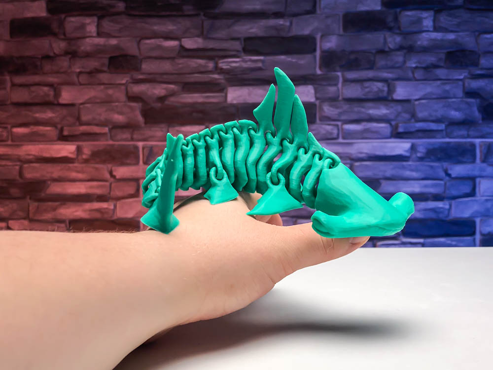 3D Print Shark - Articulated Hammerhead Shark STL for download