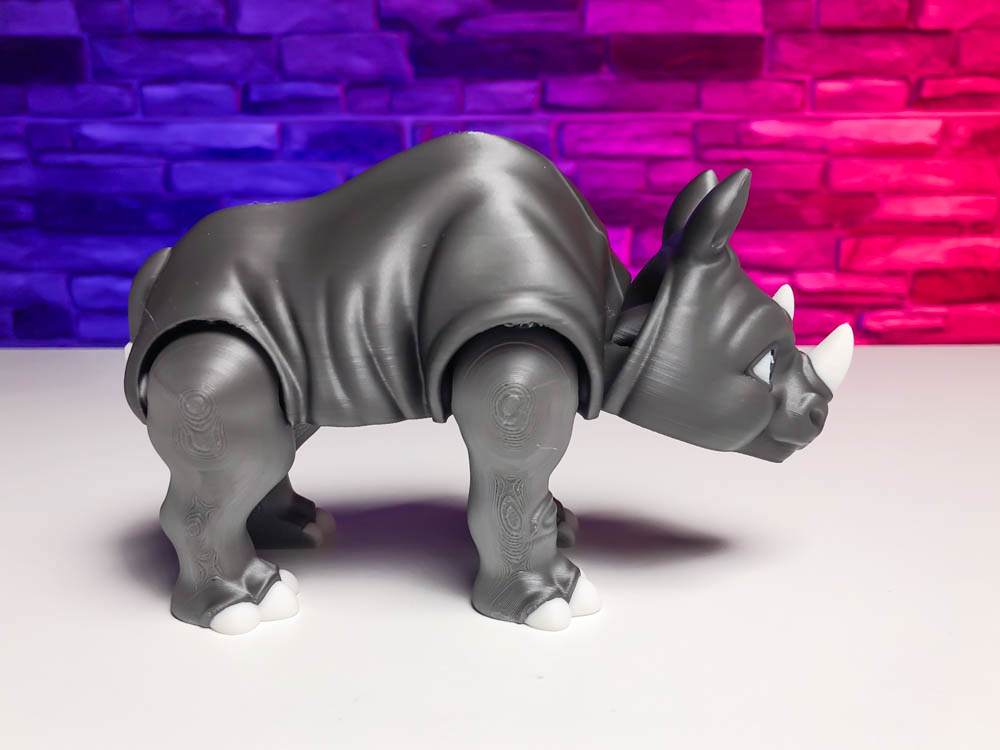 Articulated Multicolor Rhinoceros STL for download