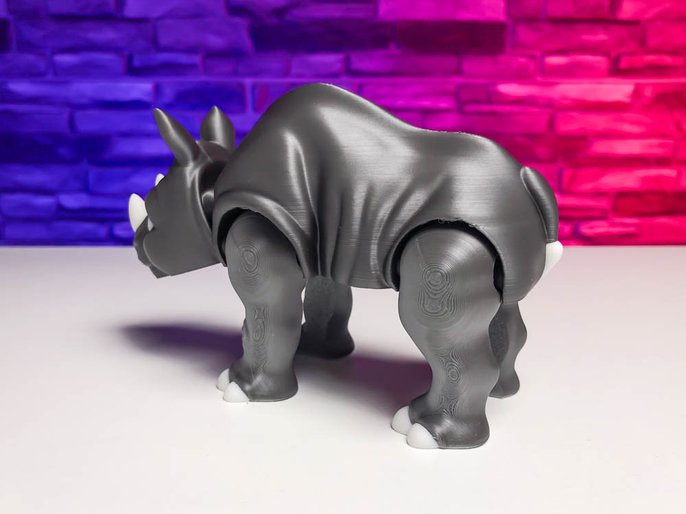 Articulated Multicolor Rhino STL for download