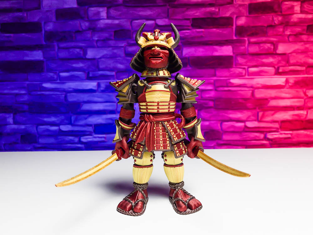 Articulated Multicolor Samurai STL for download