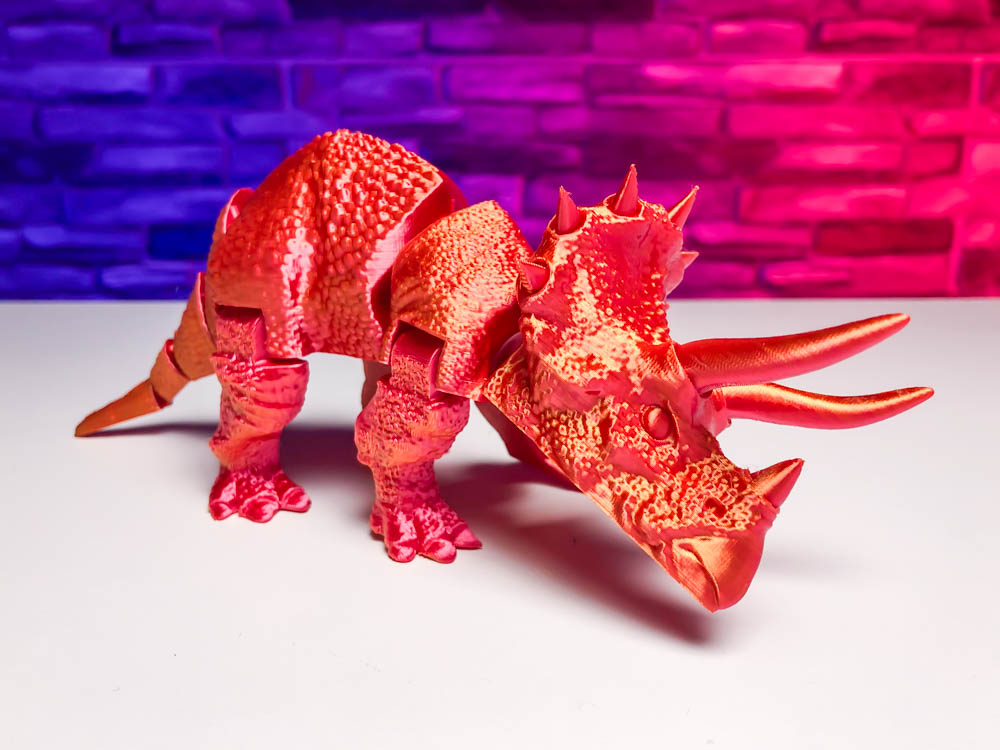 Articulated Triceratops Dinosaur STL for download