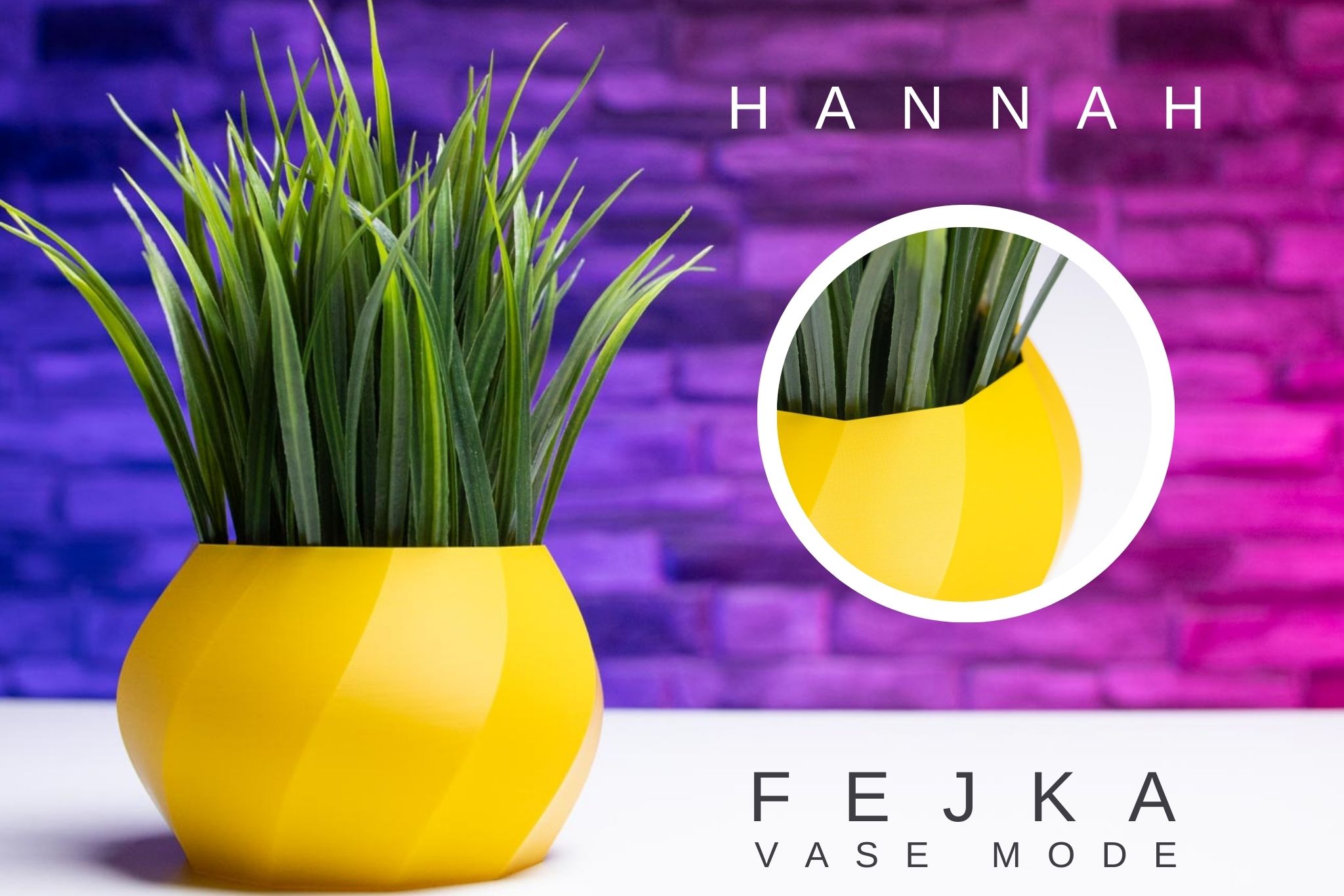 3D Printed Spiral Vase HANNAH - Free STL for Download