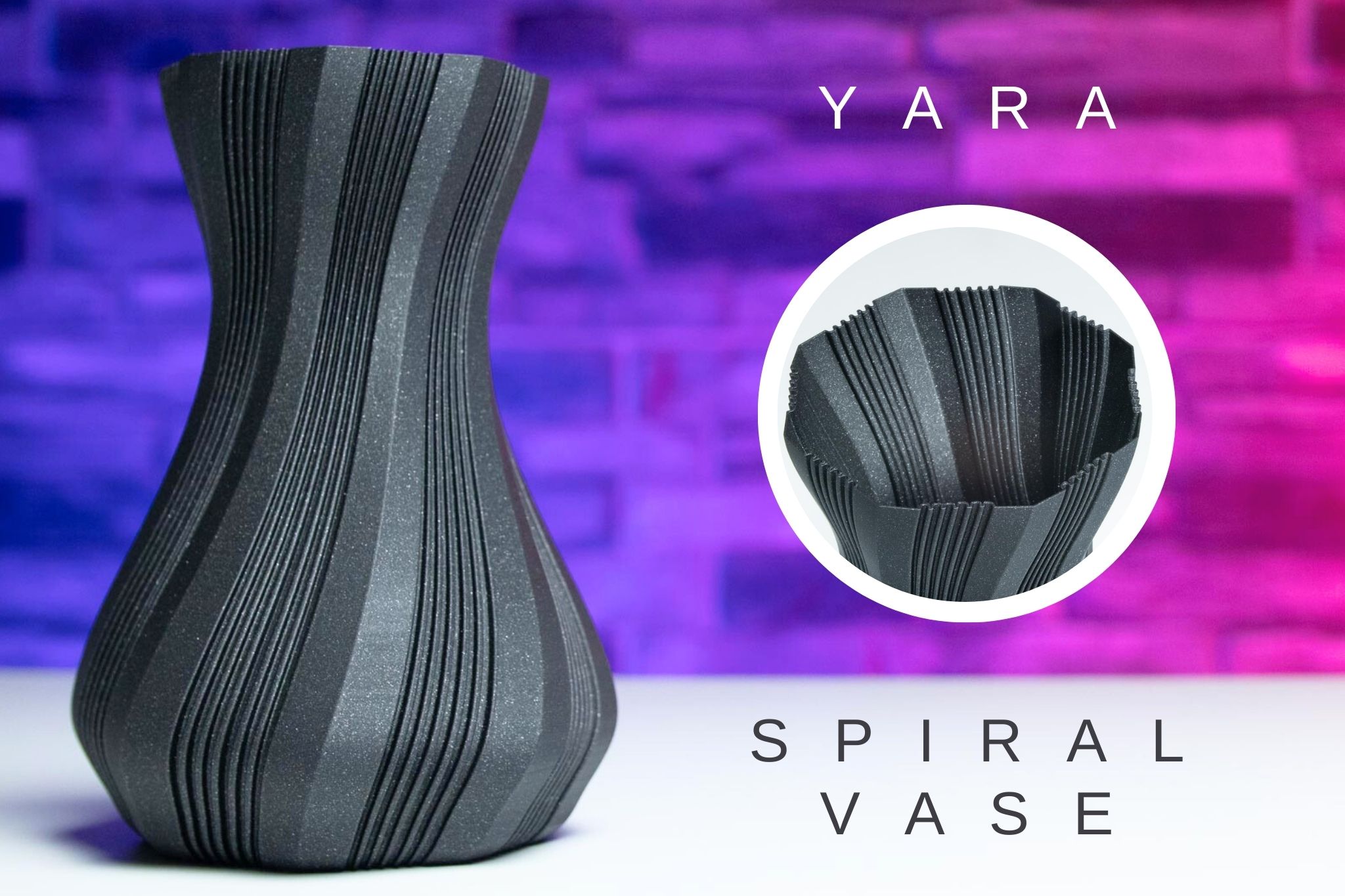 3D Printed Spiral Vase YARA