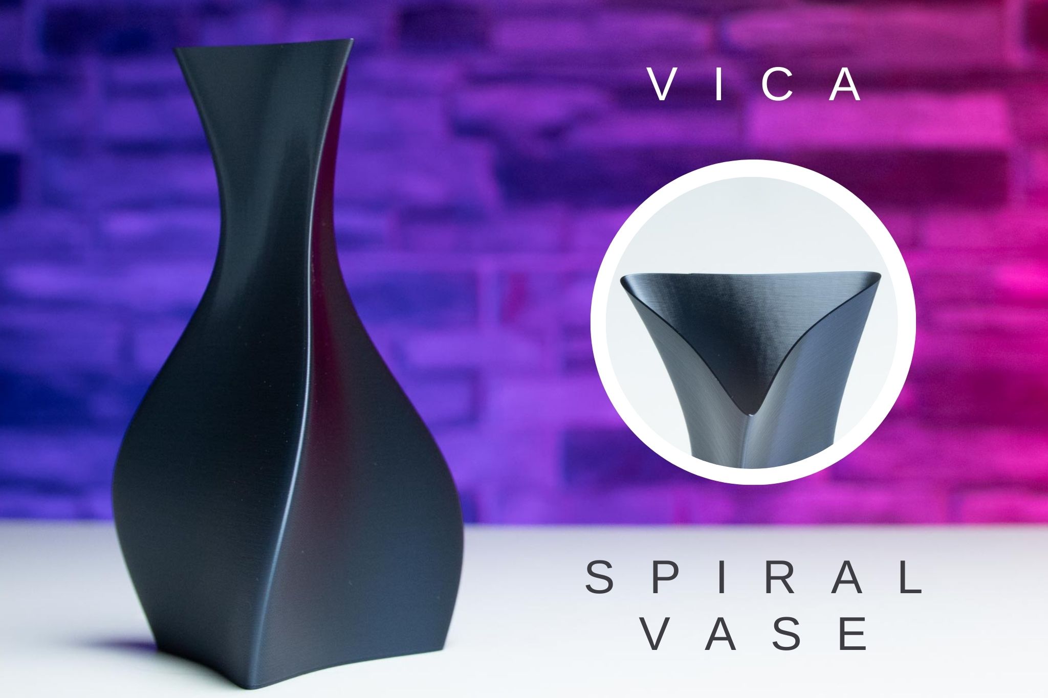 3D Printed Spiral Vase VICA 