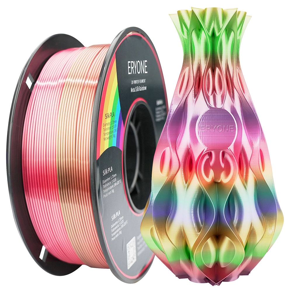 ERYONE Rainbow PLA Filament - Metal Silk Rainbow