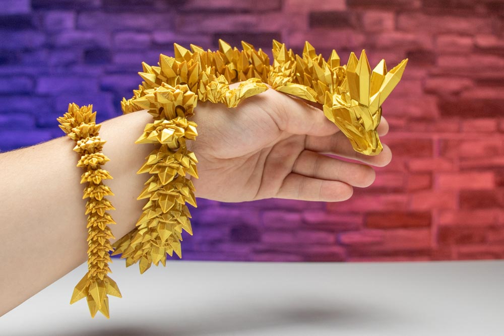 3D Print Crystal Dragon STL for Download