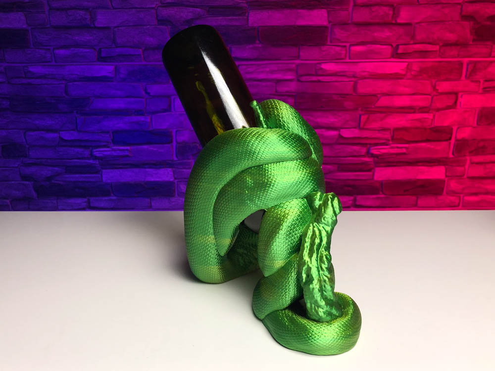 Snake Wine Holder STL for download