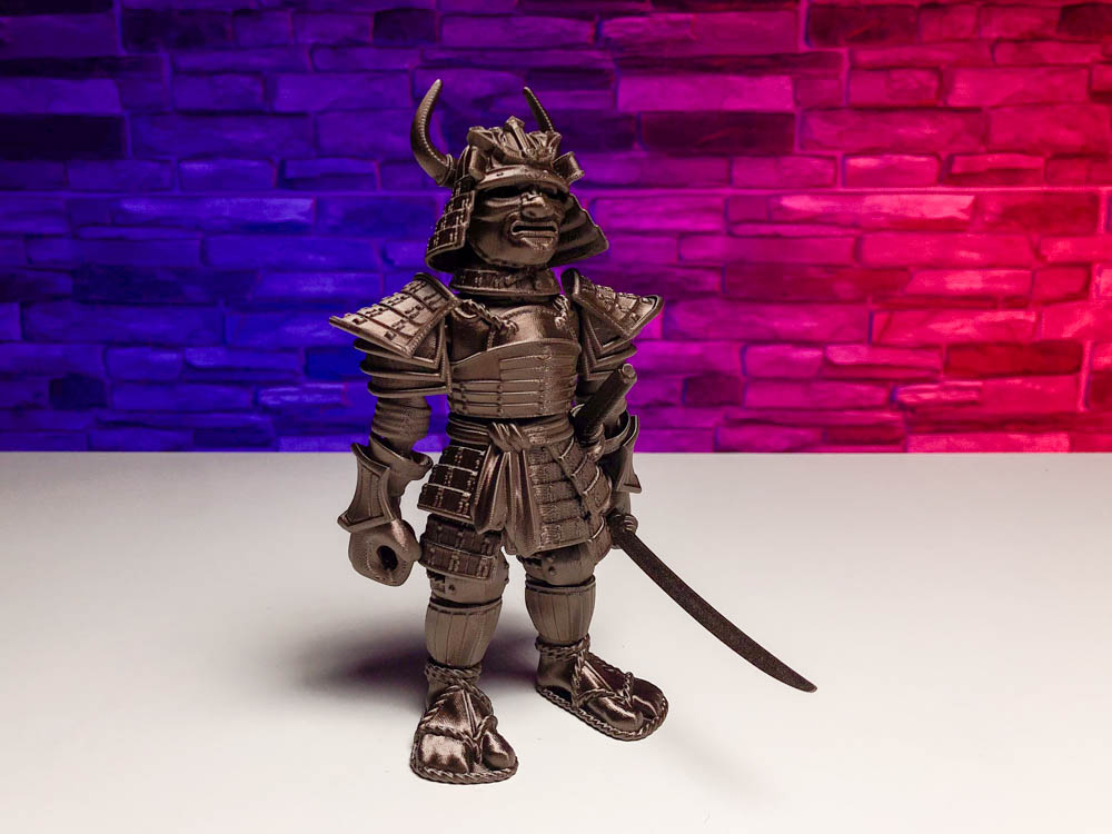 3D Print Articulated Dark Gold Samurai STL for download
