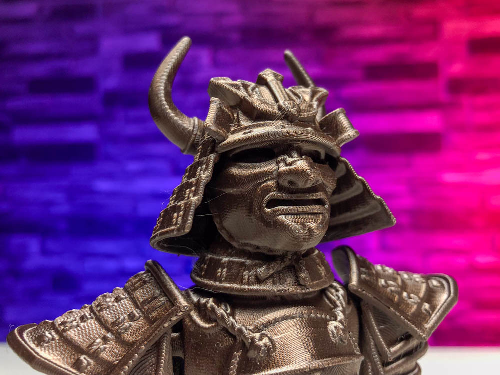3D Print Articulated Dark Gold Samurai STL for download