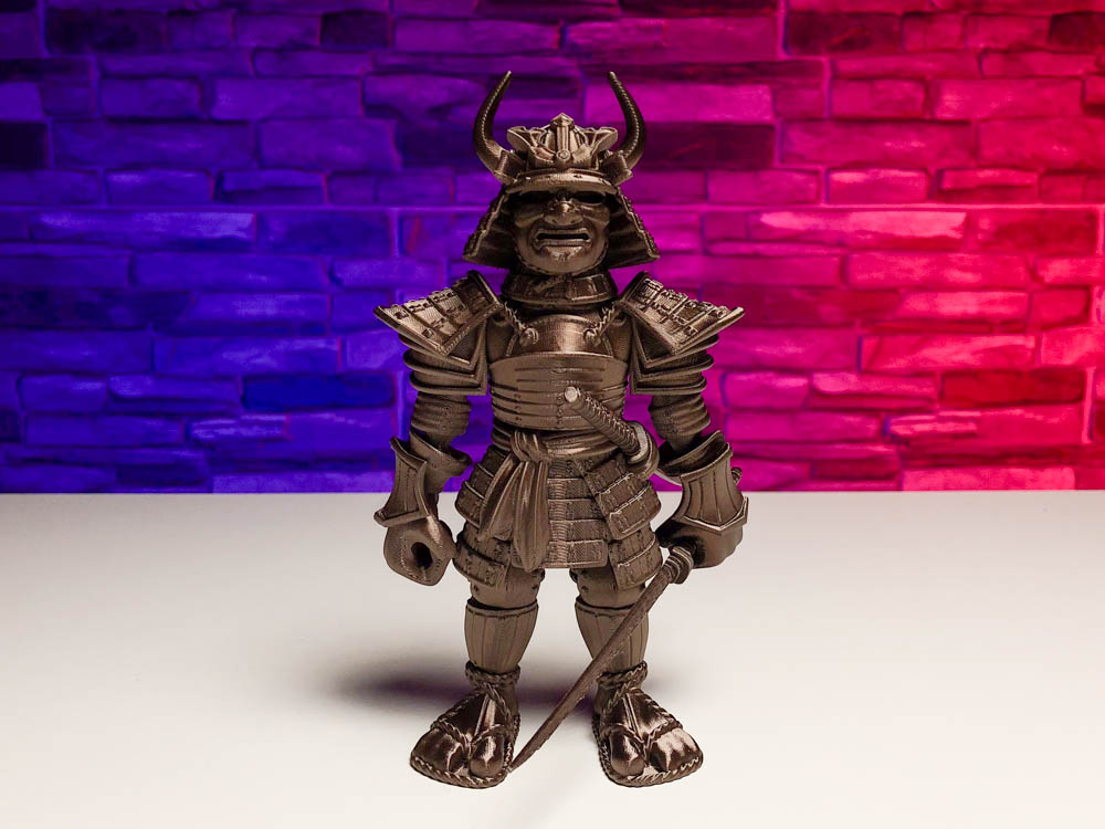 3D Print Articulated Dark Gold Samurai STL for download