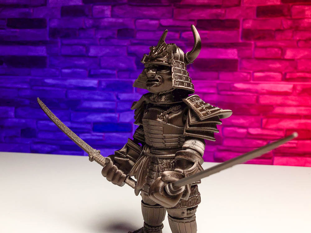 3D Print Articulated Dark Gold Samurai STL for download