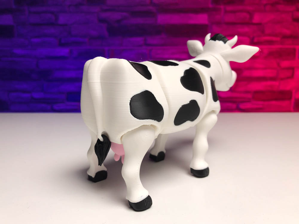 Articulated Multicolor Cow STL for download