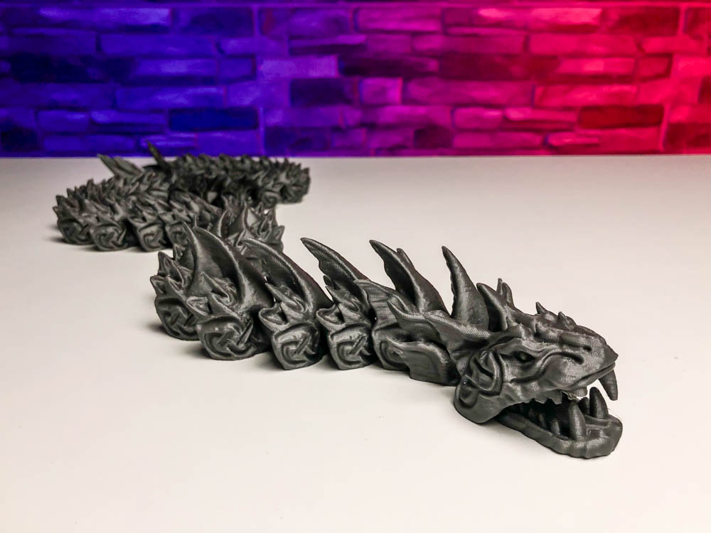 Articulated Silver Dragon