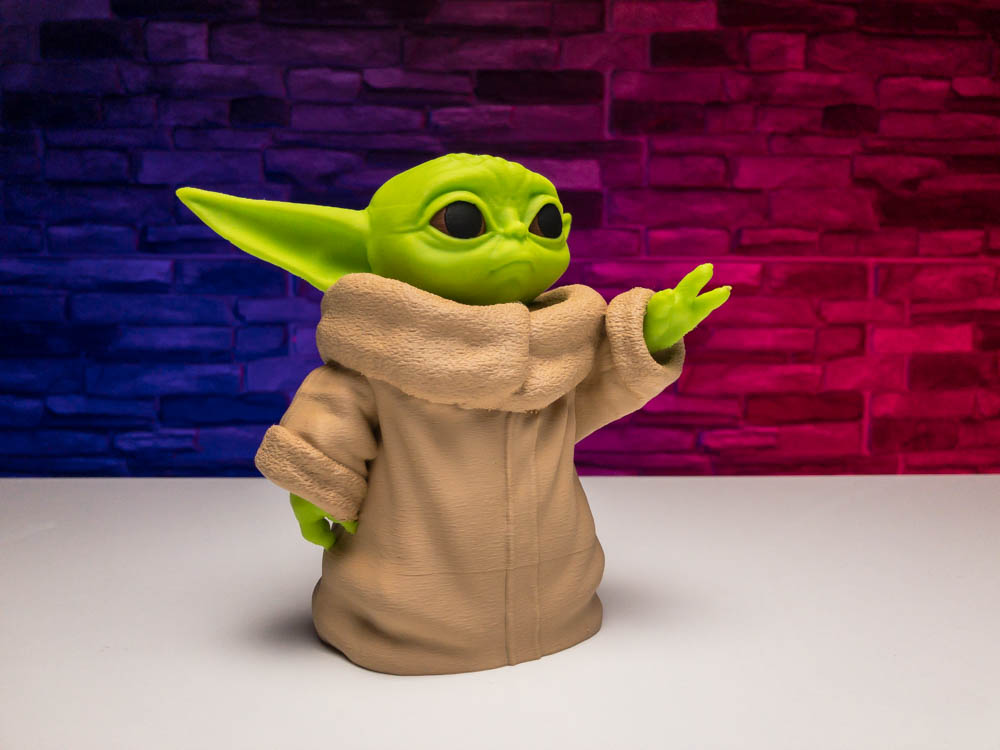 3D Print Multicolor Baby Yoda STL for download