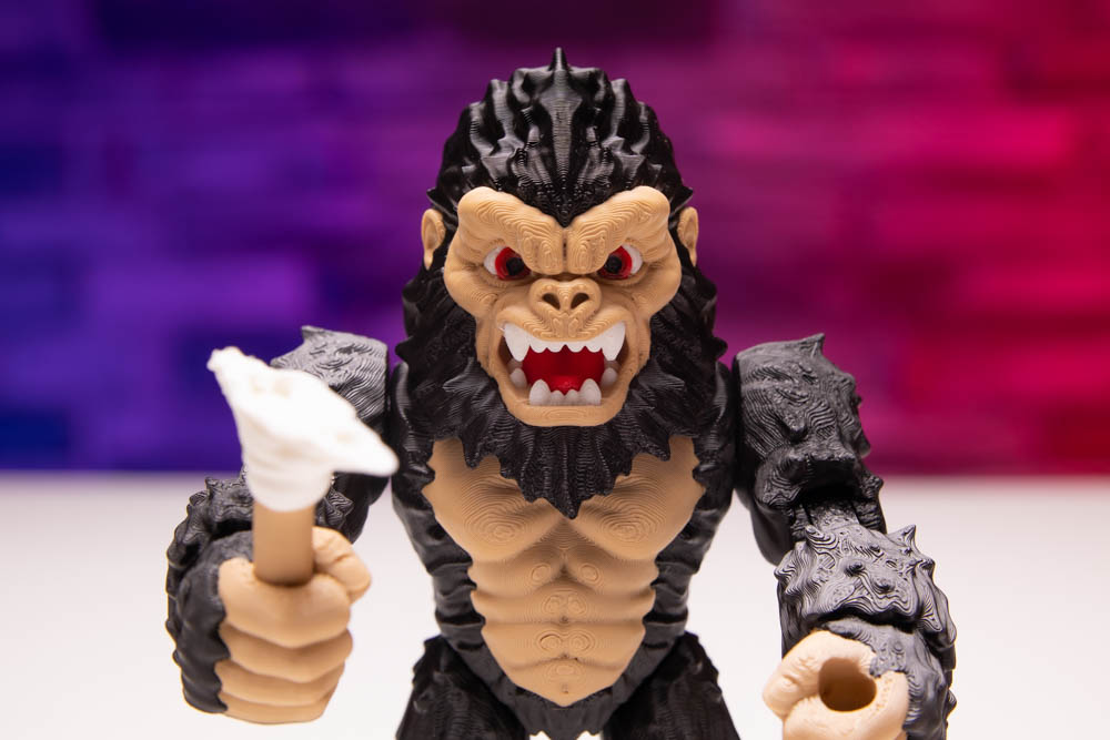 3D Print Multicolor Articulated Ape King STL for download