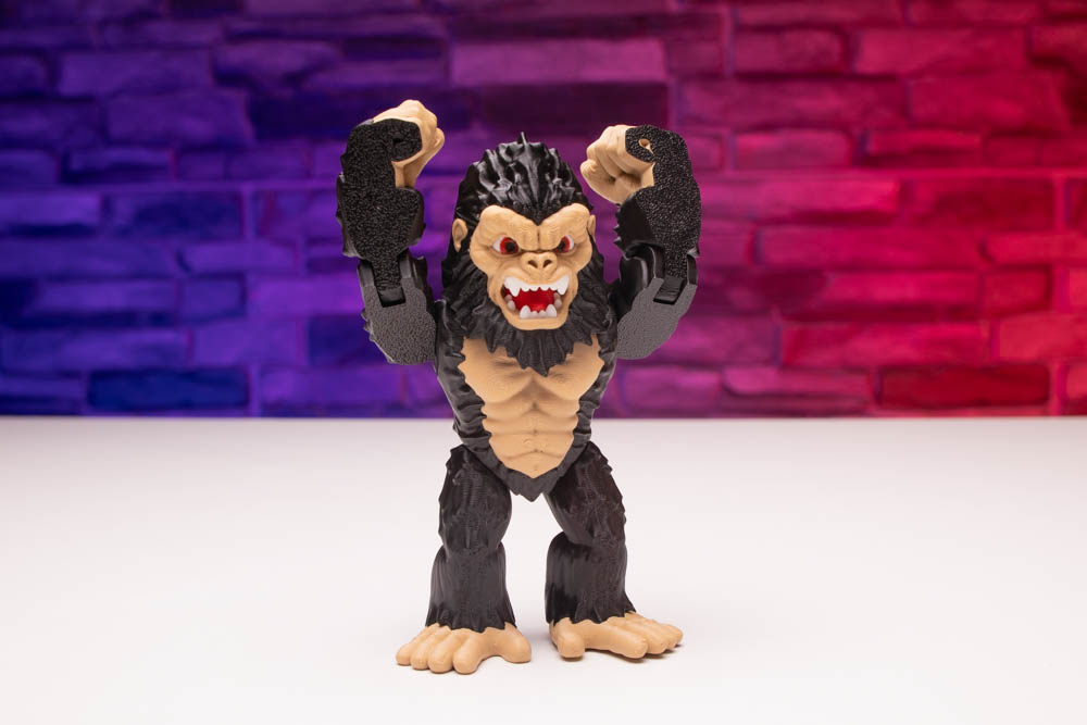 3D Print Multicolor Articulated Ape King STL for download