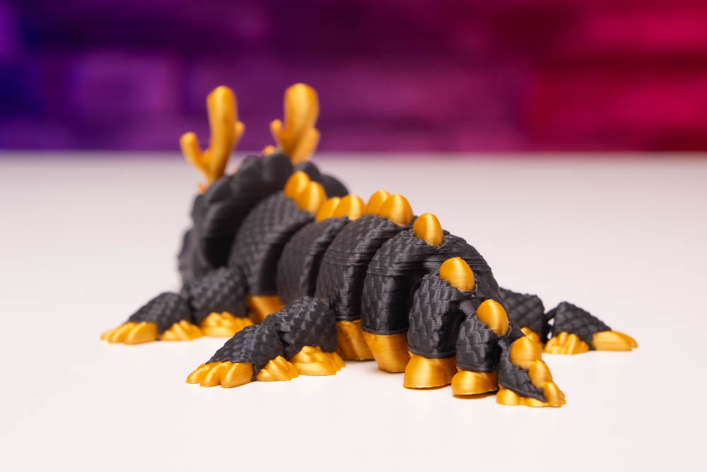 3D Print Multicolor Articulated Small Dragon STL for download