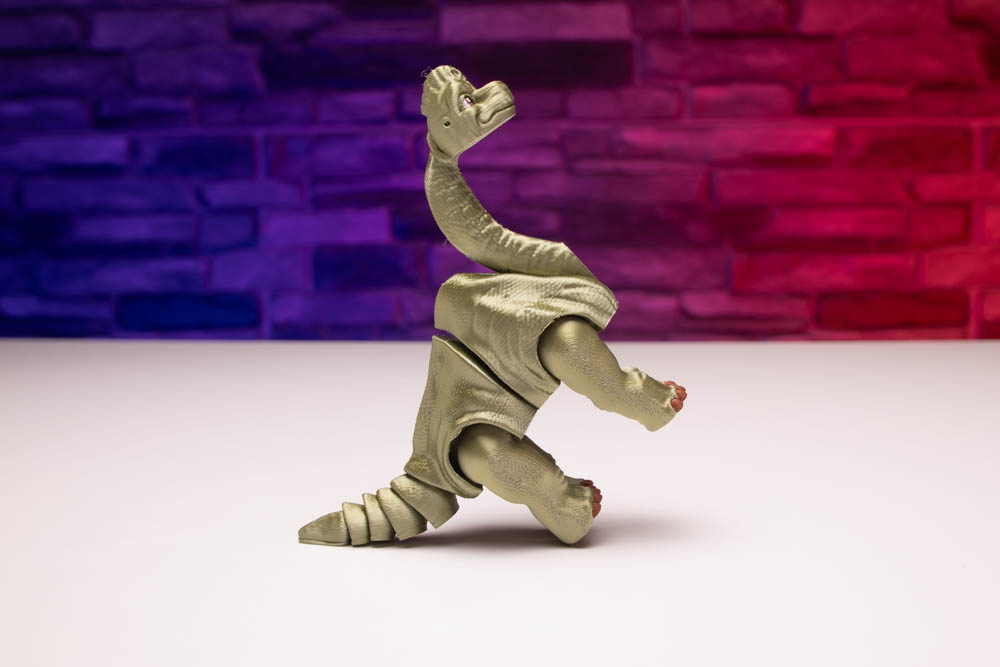 3D Print Multicolor Articulated Brachiosaurus Dinosaur