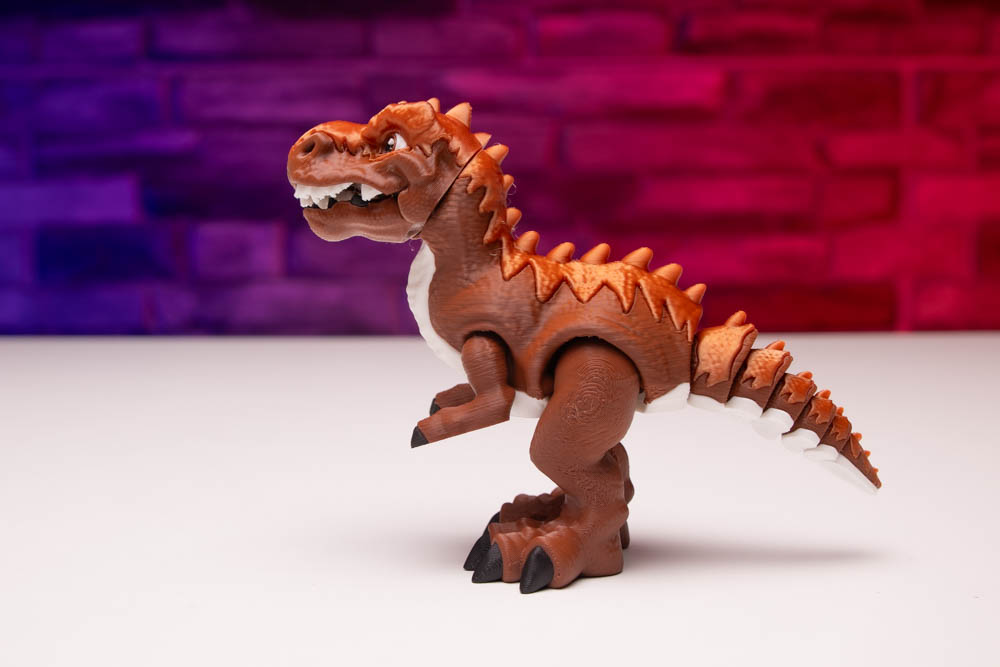 3D Print Multicolor Articulated T-Rex Dinosaur