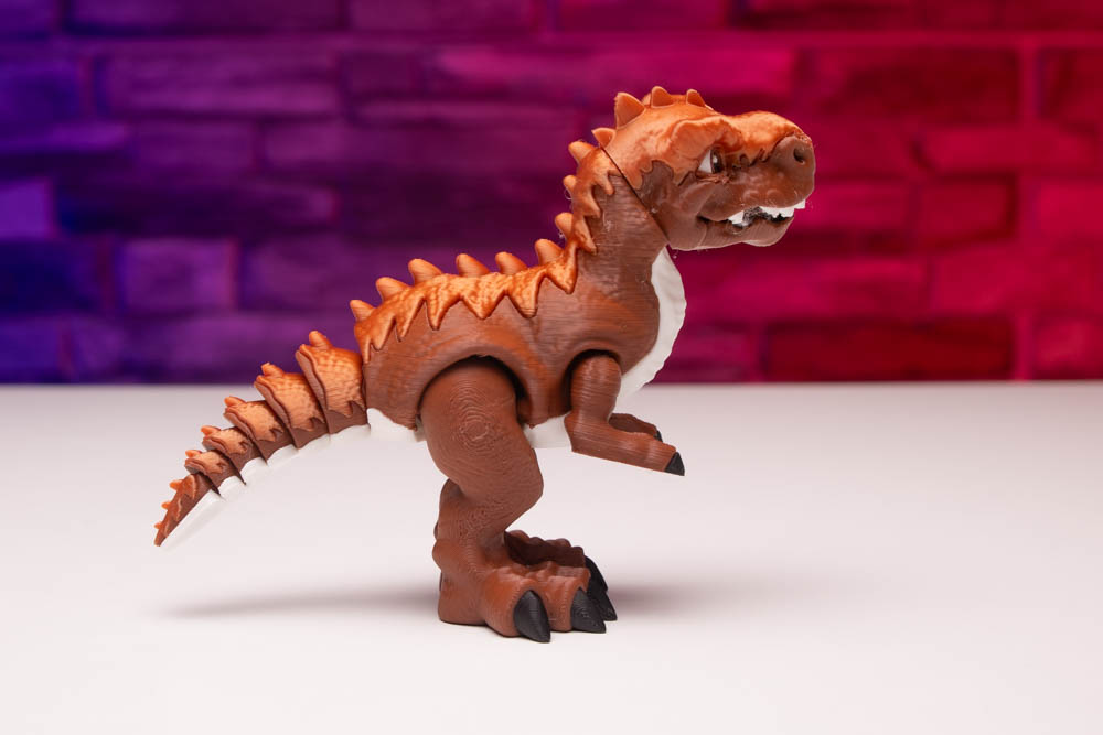 3D Print Multicolor Articulated T-Rex Dinosaur