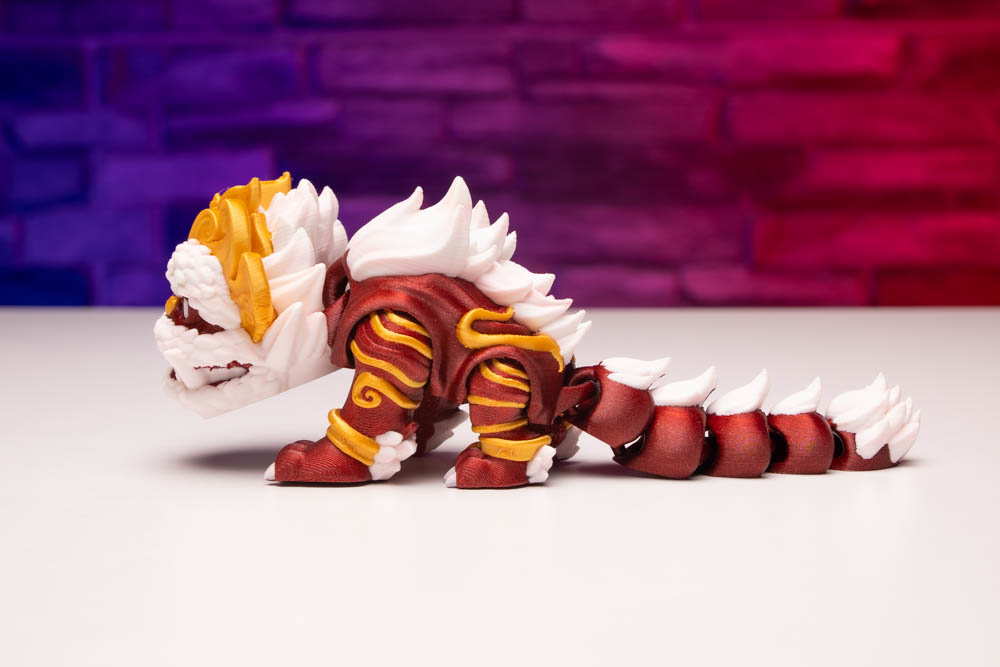 3D Print Multicolor Articulated Chinese Dragon