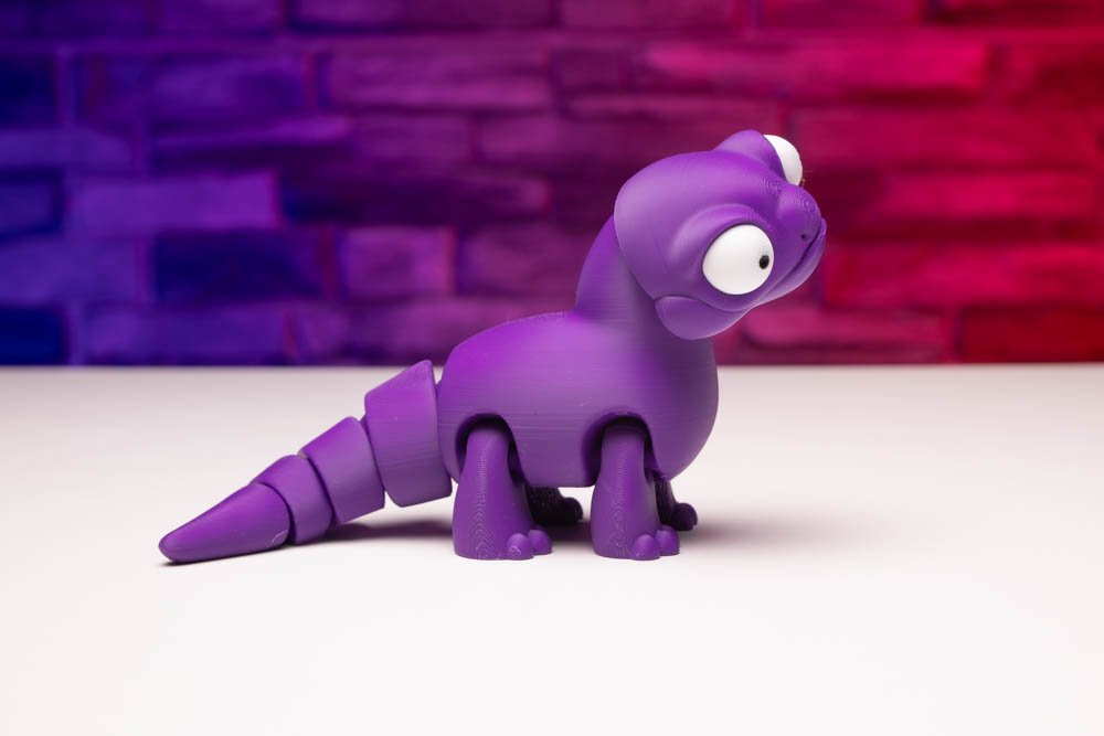 3D Print Articulated Cute Lizard STL for download