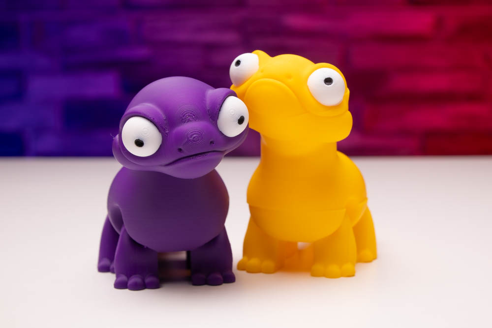 3D Print Articulated Cute Purple Lizard STL for download