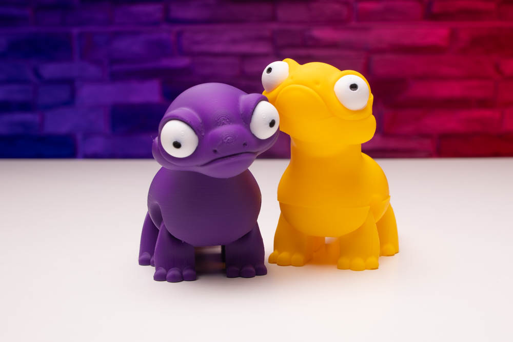 3D Print Articulated Cute Purple Lizard STL for download