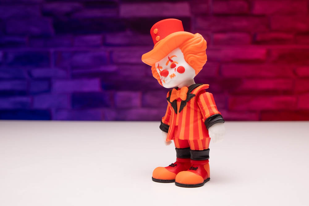 3D Print Articulated Red Scary Clown STL for download