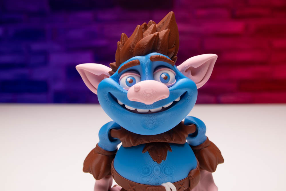 3D Print Multicolor Articulated Troll STL for download