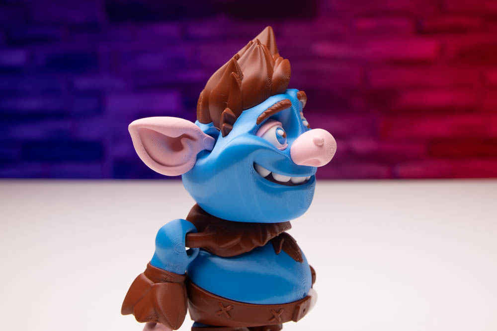 3D Print Multicolor Articulated Troll STL for download