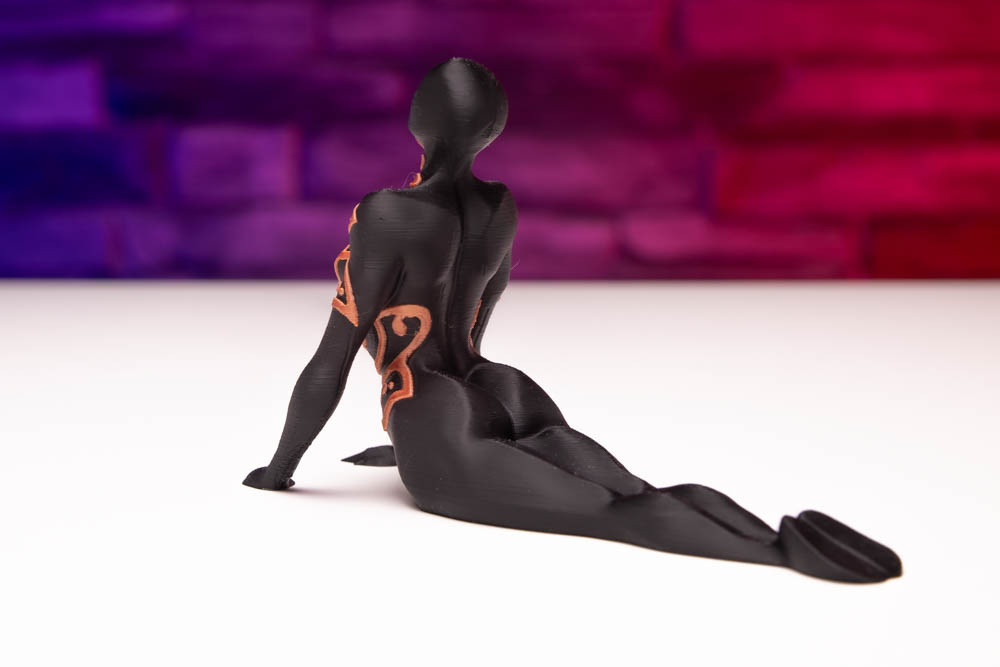 3D Print Multicolor Yoga Woman Pose